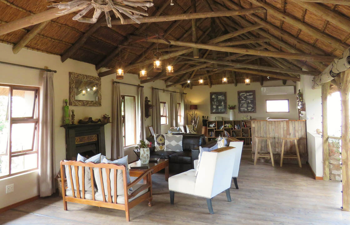 S007-IT2 - Sitting Area in Safari Lodge Accommodation Sustainable Safaris Africa - Journeys - Budget Eastern Cape Safari - Sitting Area in Safari Lodge Accommodation