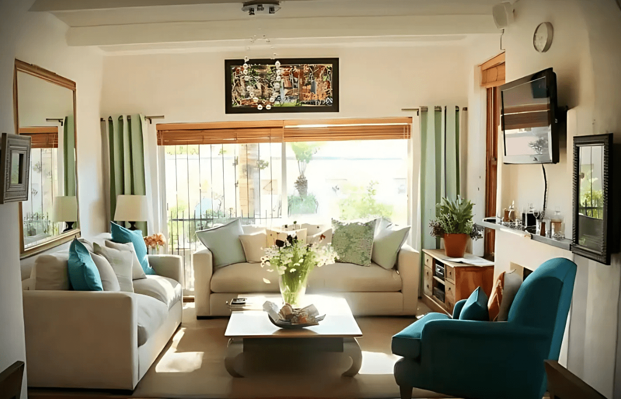 S004 - IT1 - Lounge Area at Point B Accommodation Sustainable Safaris Africa - Journeys - African Glamping Safari - Lounge Area at Point B Accommodation