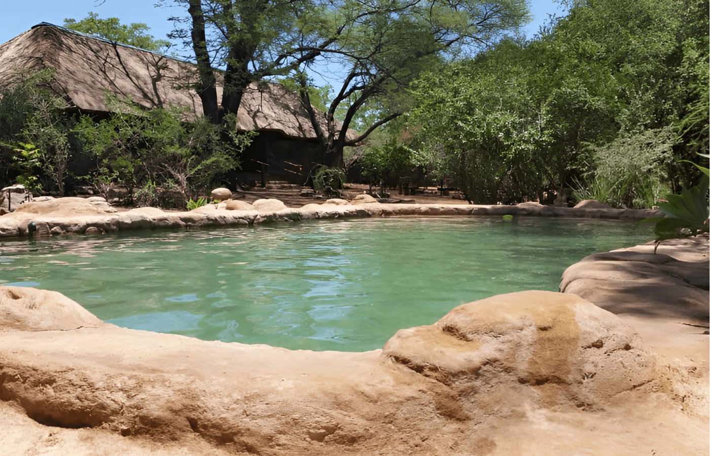 S001-IT2 - Nthakeni Bush River Camp Pool Sustainable Safaris Africa - Journeys - Budget Kruger Safari - Nthakeni Bush River Camp Pool